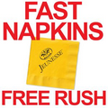 FAST Custom Printed Cocktail Napkins - MARIGOLD - FREE RUSH SERVICE